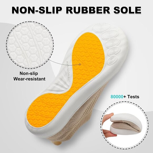 Brand New Women Khaki Rubber JIASQUI Barefoot Shoes Minimalist Sneakers Running - Picture 5 of 6